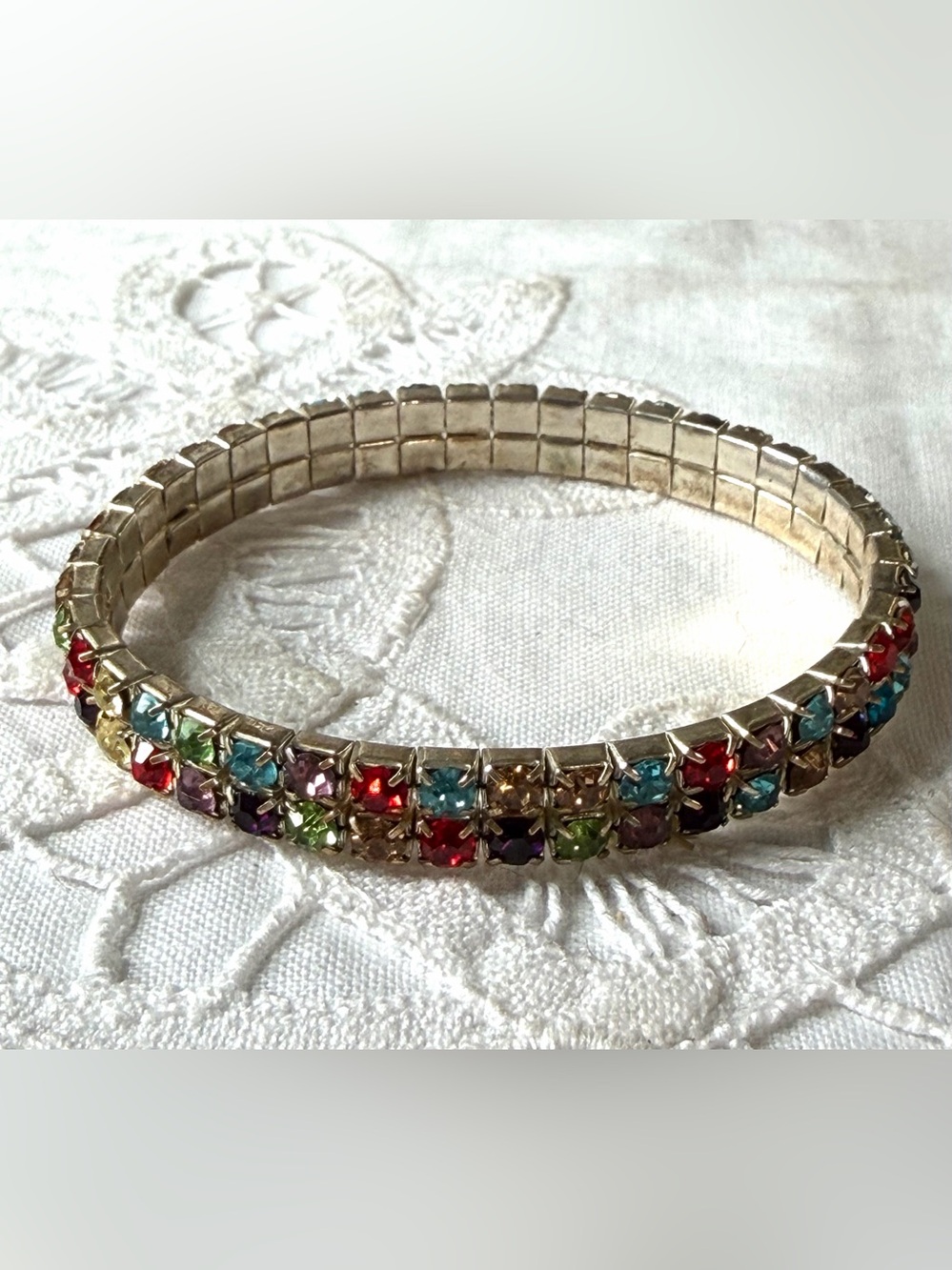 Rhinestone stretch bracelet small